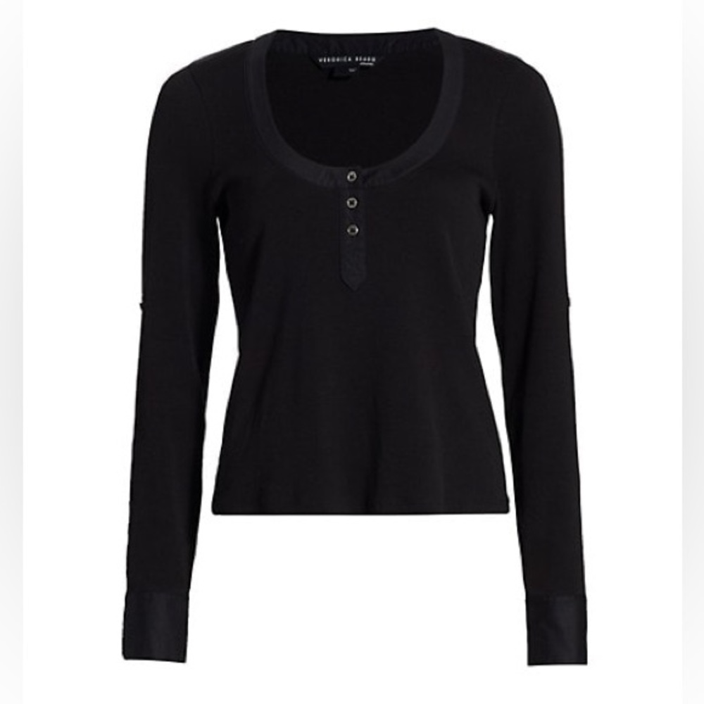 NWT VERONICA BEARD JEANS “McKenna Henley” Black - Size XS